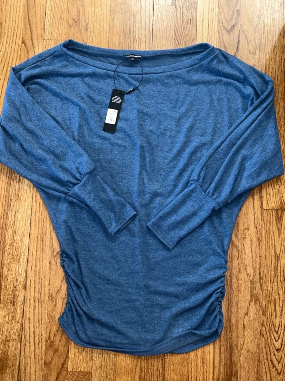 Fashion Nova Camilla Off-Shoulder Blue Women’s Sweater NWT